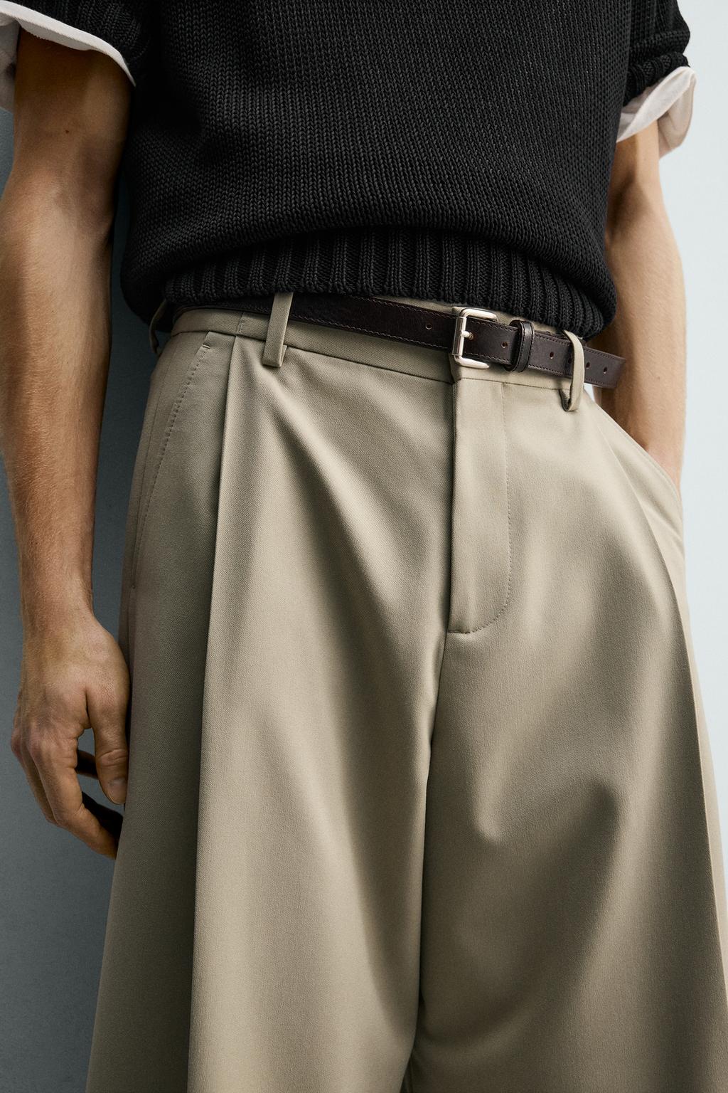 БРЮКИ WIDE FIT СО СКЛАДКАМИ