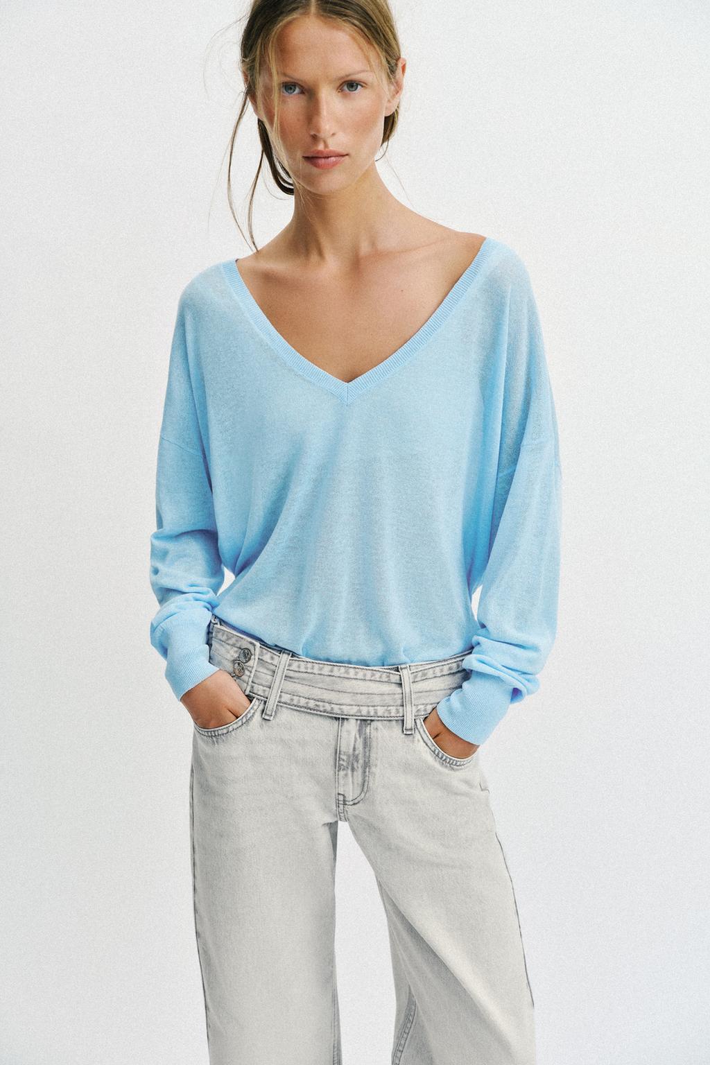 ДЖИНСЫ Z1975 С ЗАНИЖЕННОЙ ТАЛИЕЙ И РЕМНЕМ