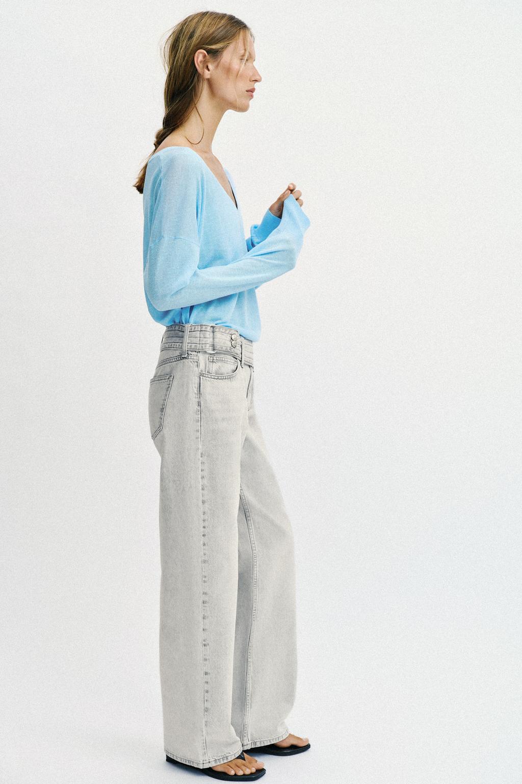 ДЖИНСЫ Z1975 С ЗАНИЖЕННОЙ ТАЛИЕЙ И РЕМНЕМ