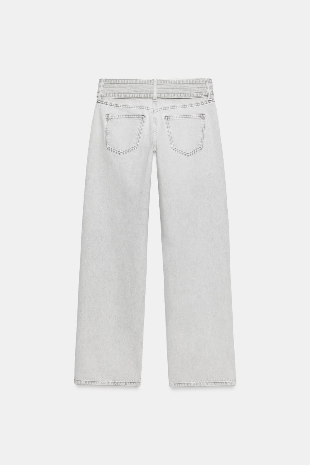 ДЖИНСЫ Z1975 С ЗАНИЖЕННОЙ ТАЛИЕЙ И РЕМНЕМ