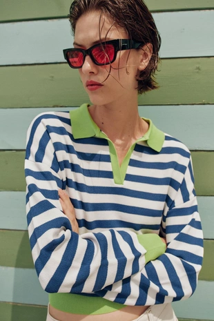 Поло в полоску- Заказать в России