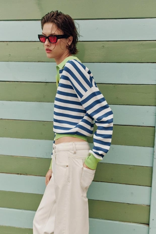 Поло в полоску- Заказать в России