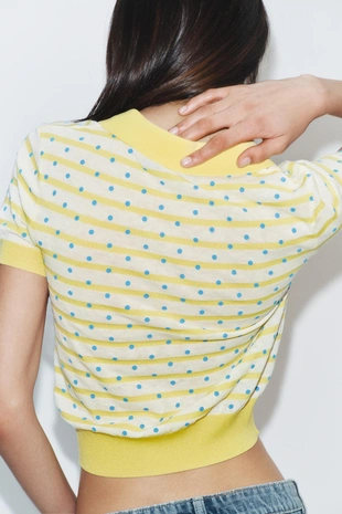 Поло в полоску и горошек- Заказать в России