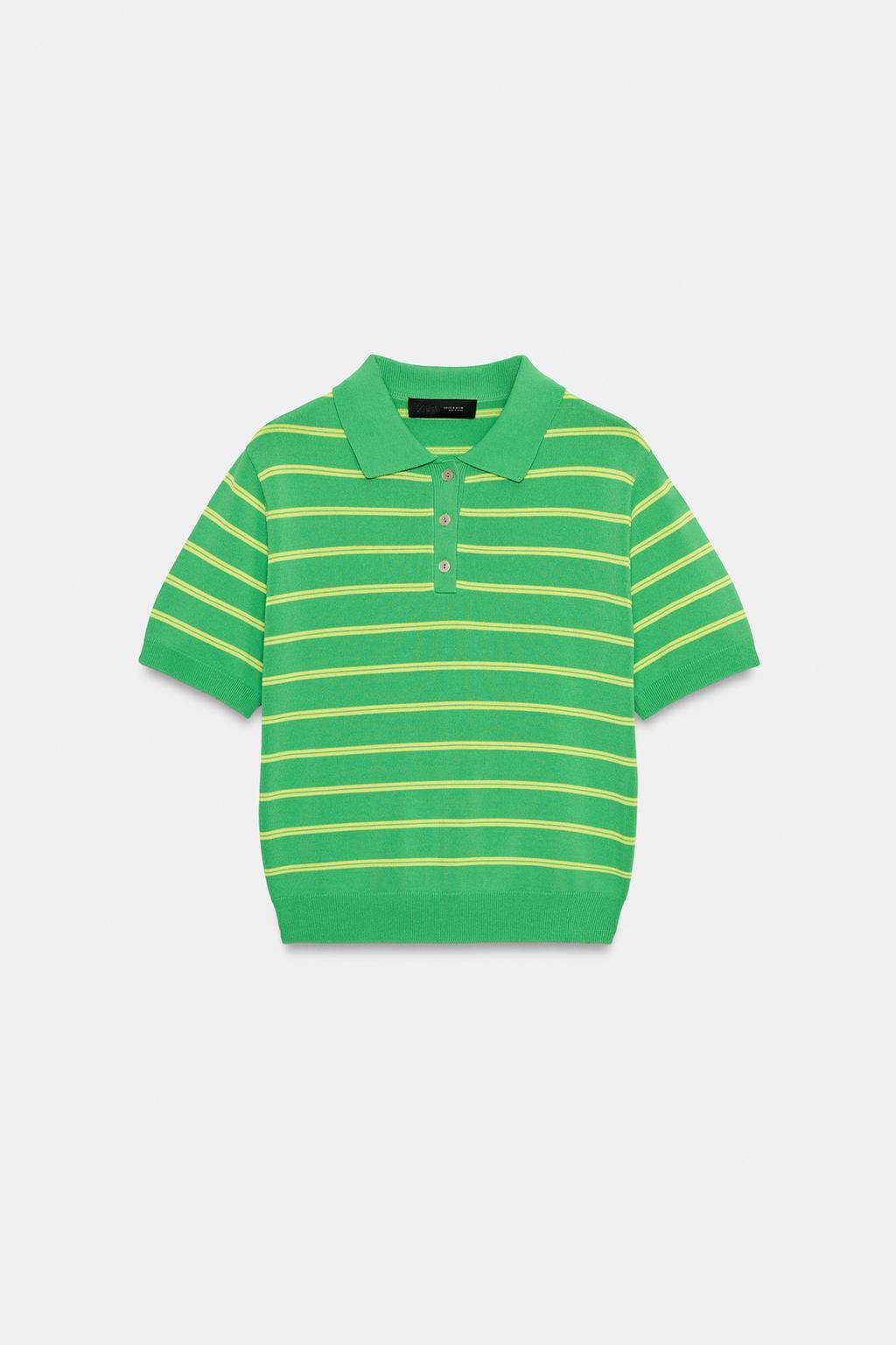 ПОЛО В ПОЛОСКУ С КОРОТКИМИ РУКАВАМИ