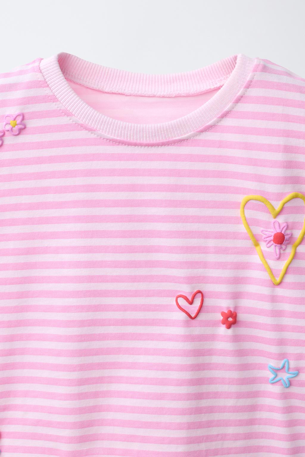 ФУТБОЛКА В ПОЛОСКУ С РЕЛЬЕФНЫМИ ДЕТАЛЯМИ