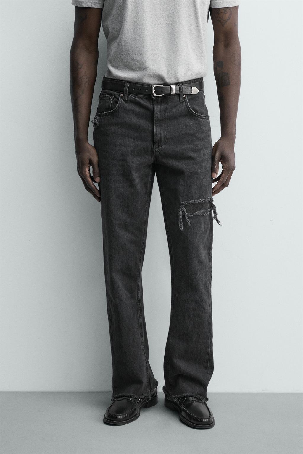 ДЖИНСЫ FLARE FIT С РАЗРЕЗАМИ