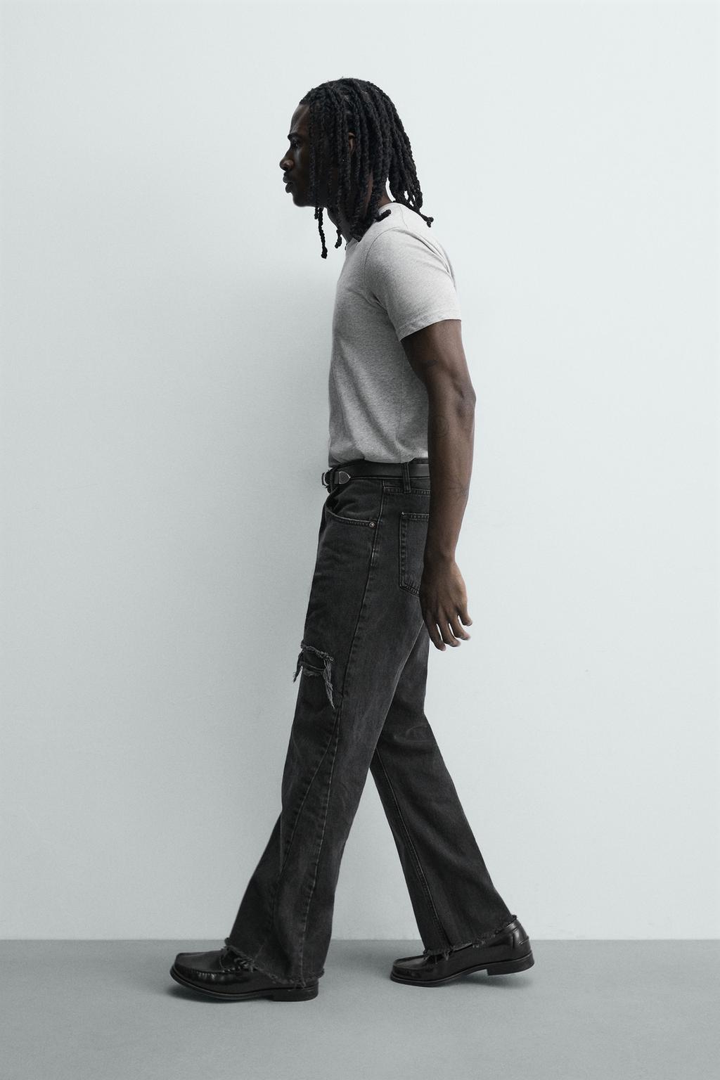 ДЖИНСЫ FLARE FIT С РАЗРЕЗАМИ