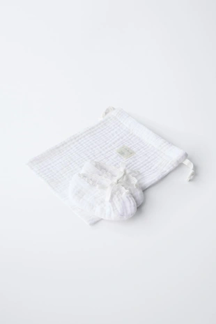 Текстильные ботиночки с бантом- Заказать в России