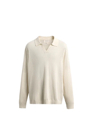 Поло из хлопка и шелка