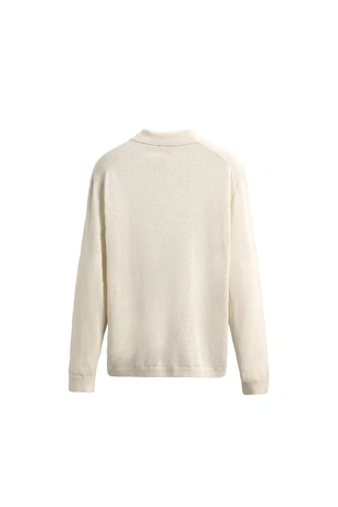 Поло из хлопка и шелка