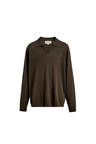 Поло из хлопка и шелка