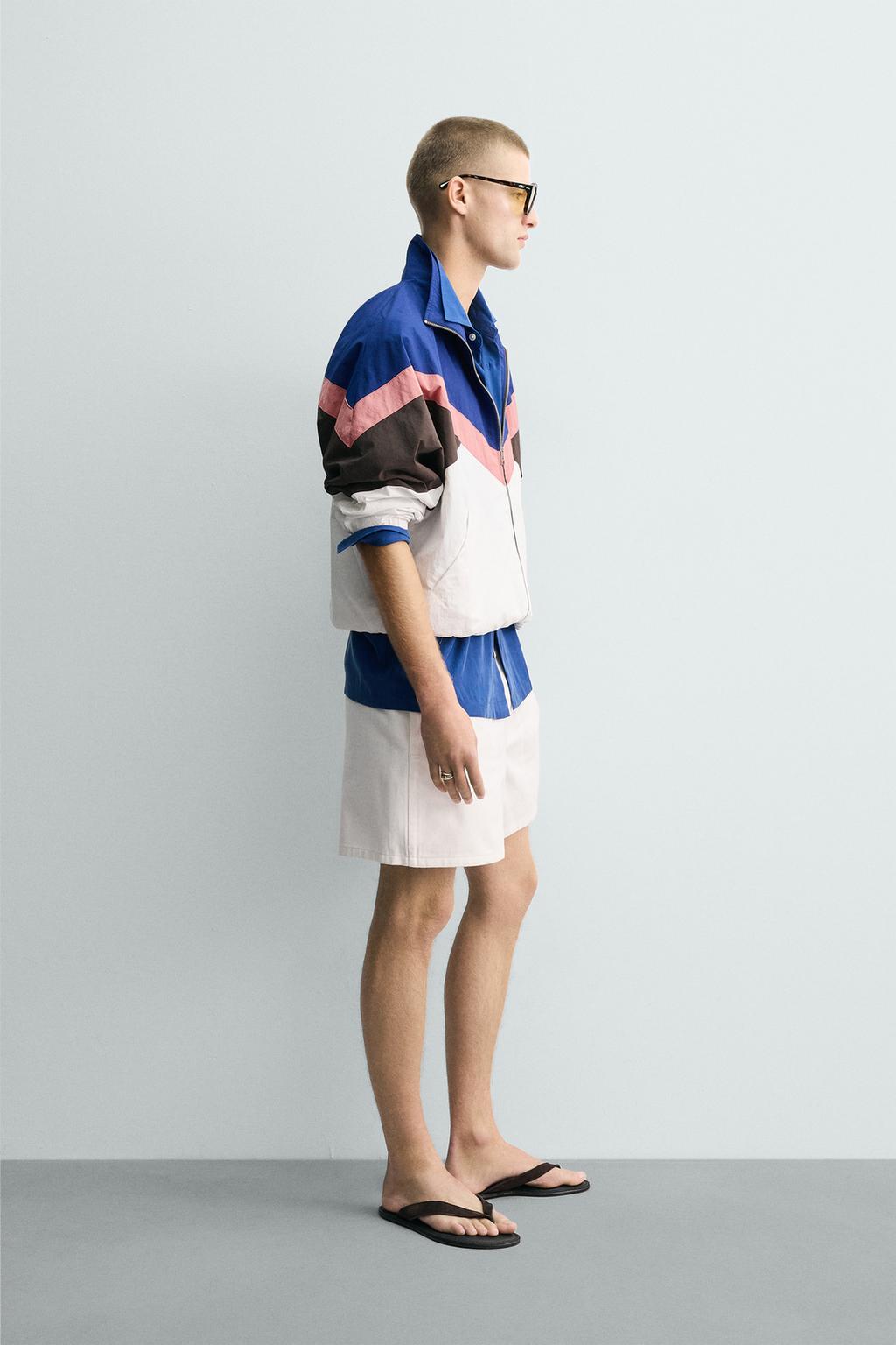 КУРТКА ИЗ ВЫСОКОТЕХНОЛОГИЧНОЙ ТКАНИ В СТИЛЕ КОЛОР-БЛОК