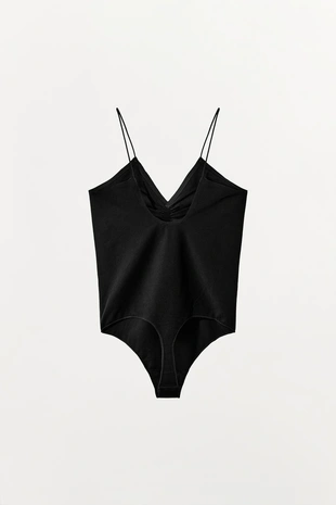 Боди из модала с бретелями- Заказать в России