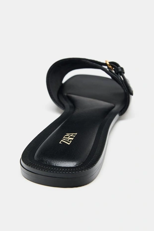 Сандалии с принтом и пряжкой- Заказать в России