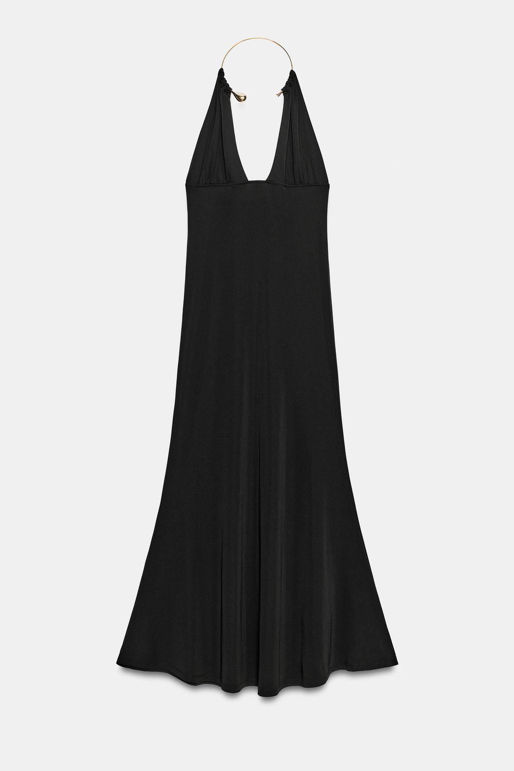 ПЛАТЬЕ-ХАЛТЕР С ЧОКЕРОМ