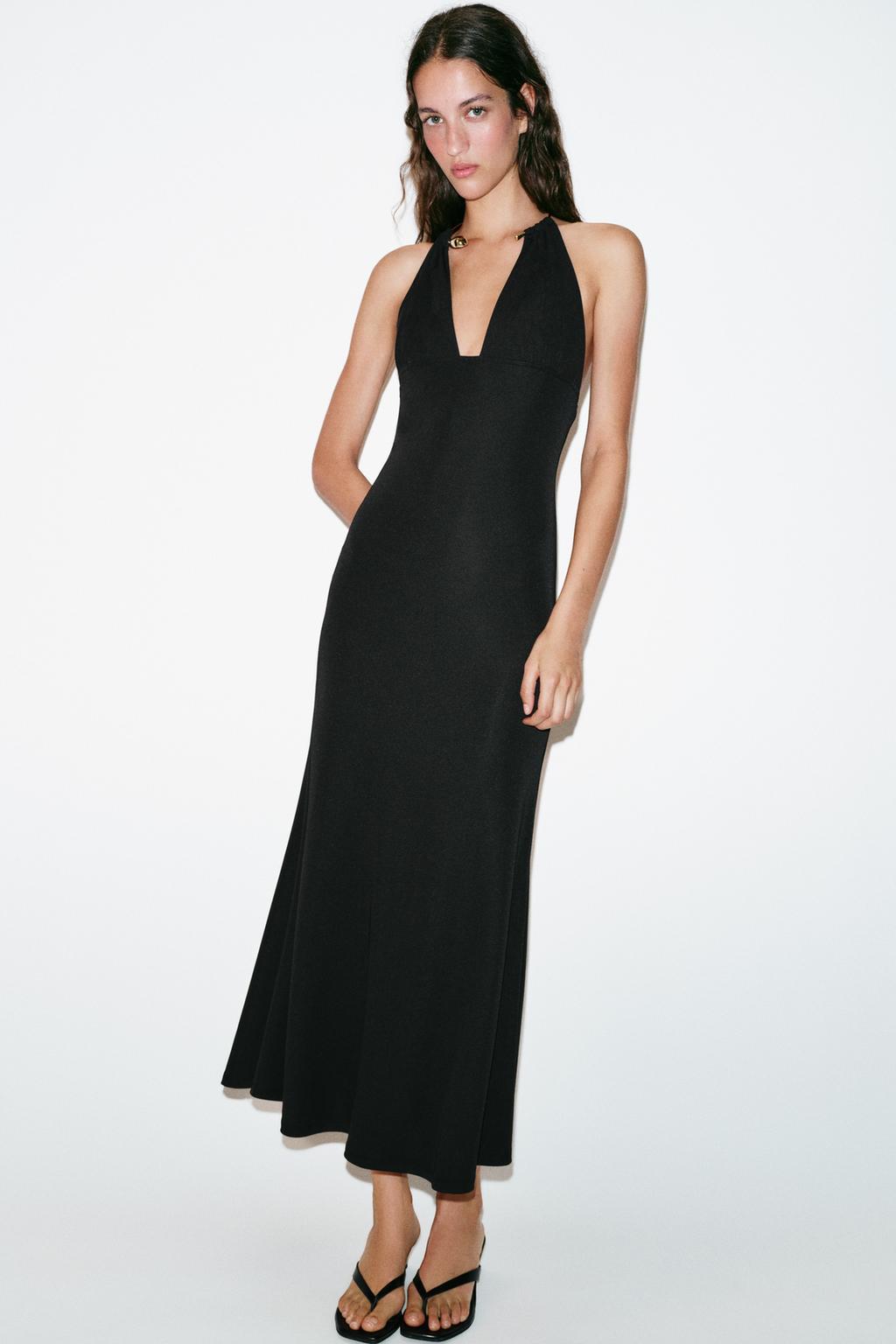 ПЛАТЬЕ-ХАЛТЕР С ЧОКЕРОМ