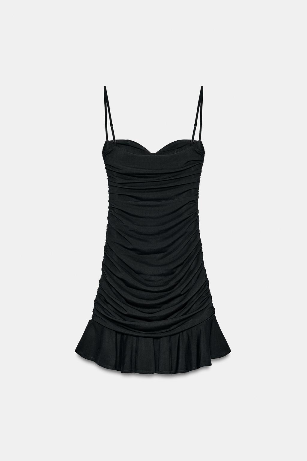 ПЛАТЬЕ С ДРАПИРОВКОЙ И ВОЛАНАМИ