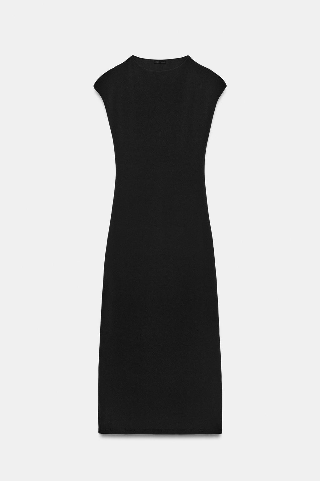 ПЛАТЬЕ МИДИ ИЗ ЭЛАСТИЧНОЙ ТКАНИ