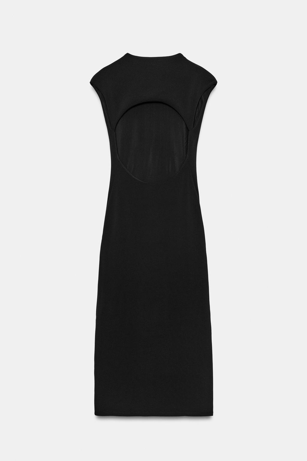 ПЛАТЬЕ МИДИ ИЗ ЭЛАСТИЧНОЙ ТКАНИ