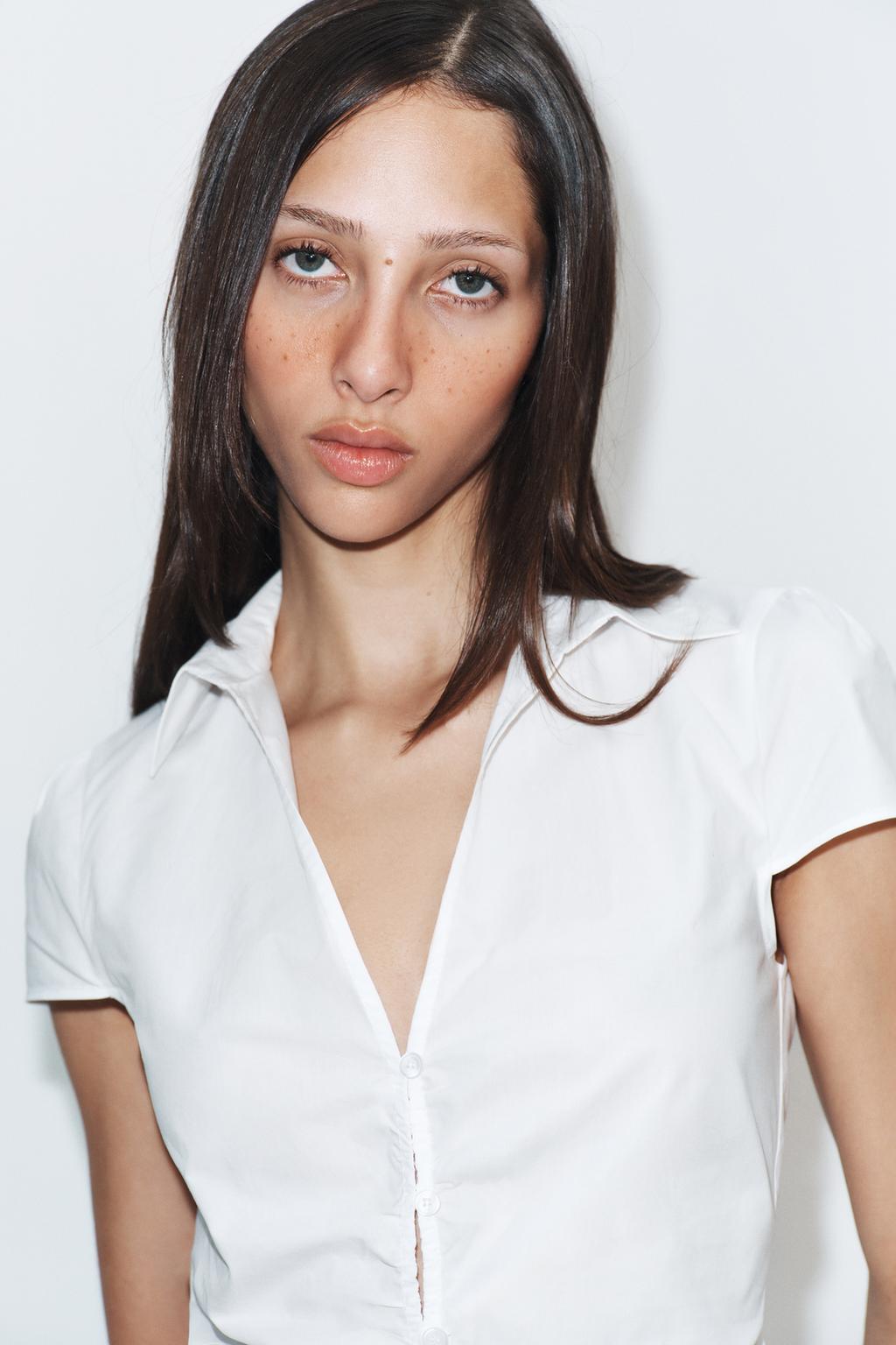 ПРИТАЛЕННАЯ РУБАШКА СО СБОРКАМИ