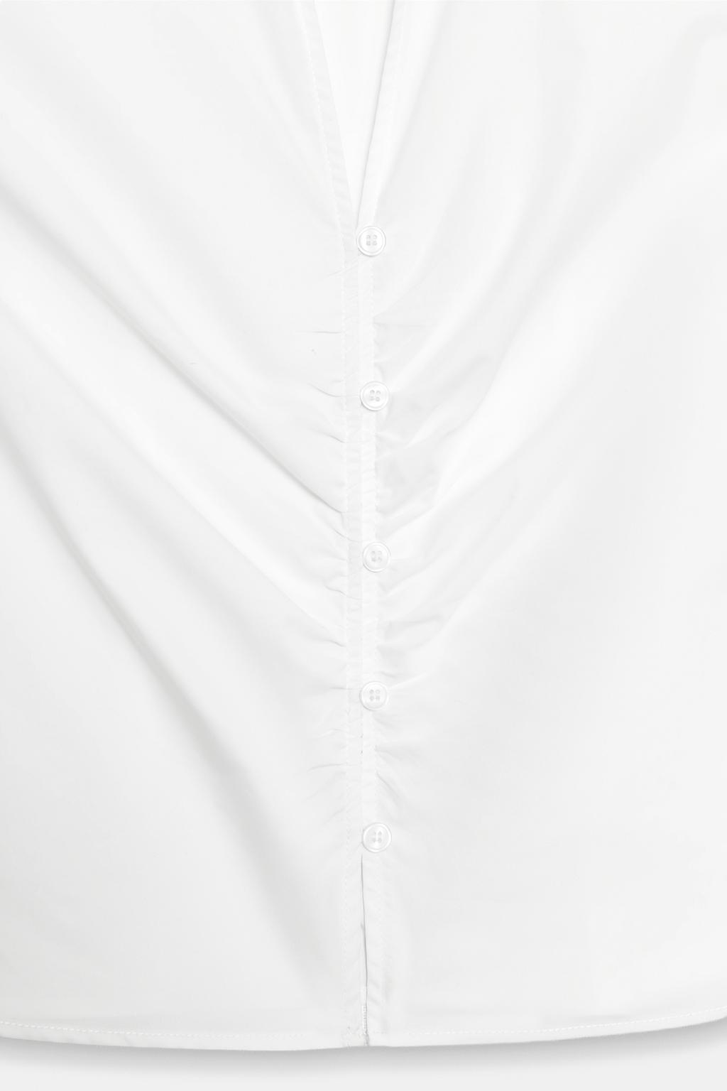 ПРИТАЛЕННАЯ РУБАШКА СО СБОРКАМИ