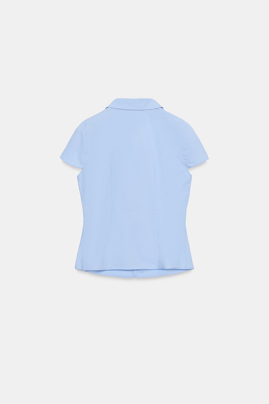 ПРИТАЛЕННАЯ РУБАШКА СО СБОРКАМИ