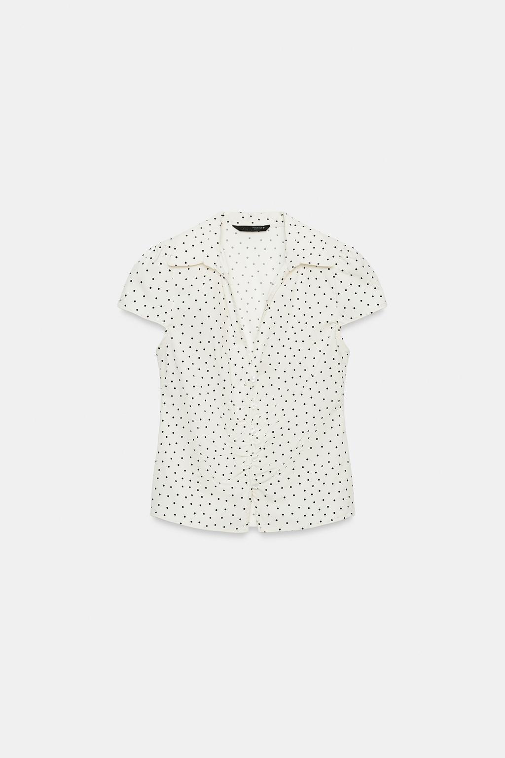 ПРИТАЛЕННАЯ РУБАШКА СО СБОРКАМИ