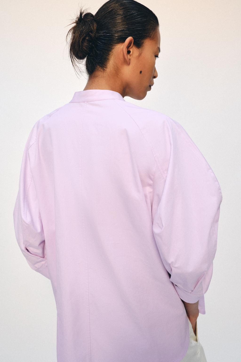 РУБАШКА С ОБЪЕМНЫМИ РУКАВАМИ ZW COLLECTION