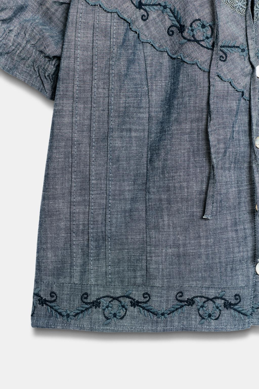 РУБАШКА С ВЫШИВКОЙ «БАНТЫ»