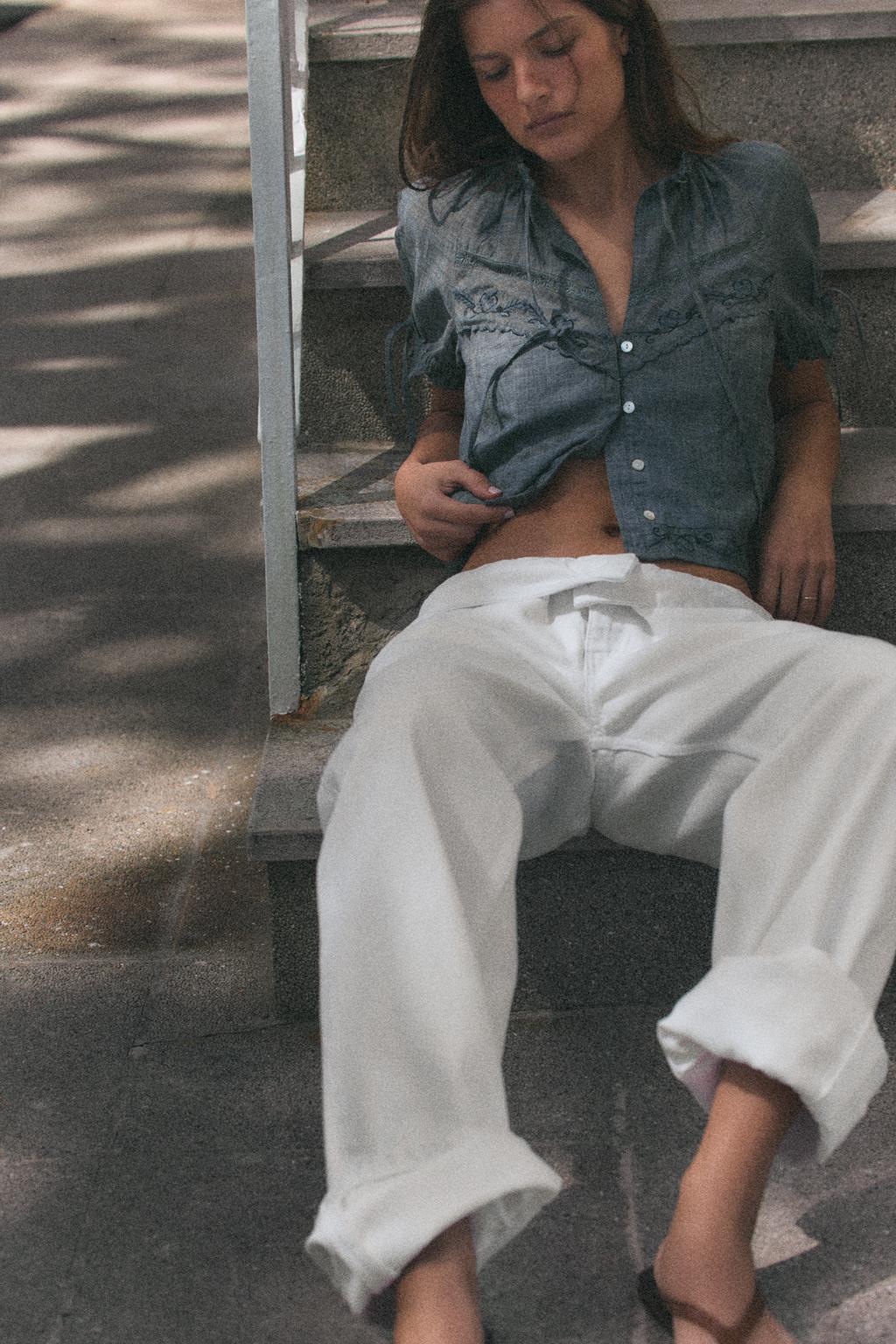 РУБАШКА С ВЫШИВКОЙ «БАНТЫ»