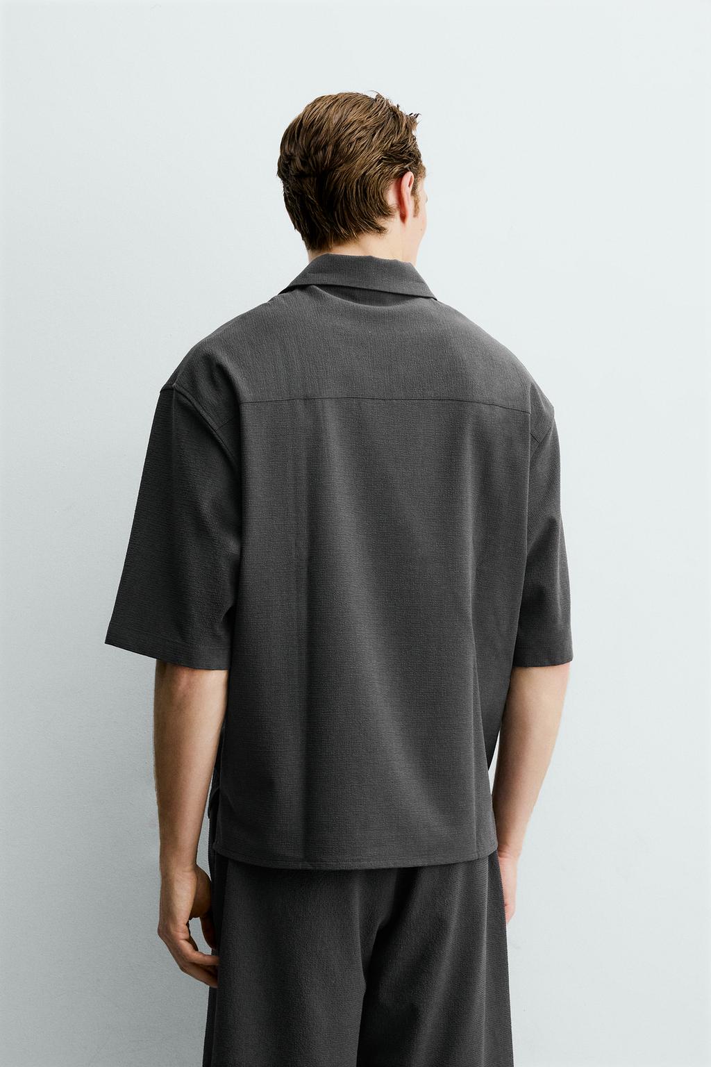 ПОЛО RELAXED FIT С НЕРОВНОЙ ТЕКСТУРОЙ