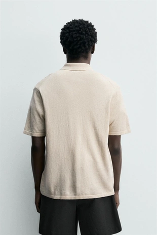 Рубашка из хлопка и льна- Заказать в России