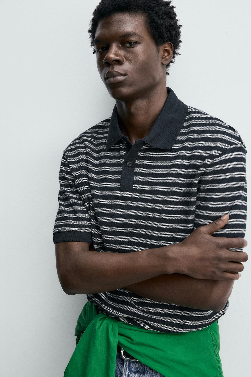 ПОЛО ЖАККАРД В ПОЛОСКУ