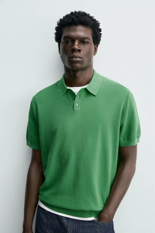 Поло из хлопка пике классического кроя- Заказать в России