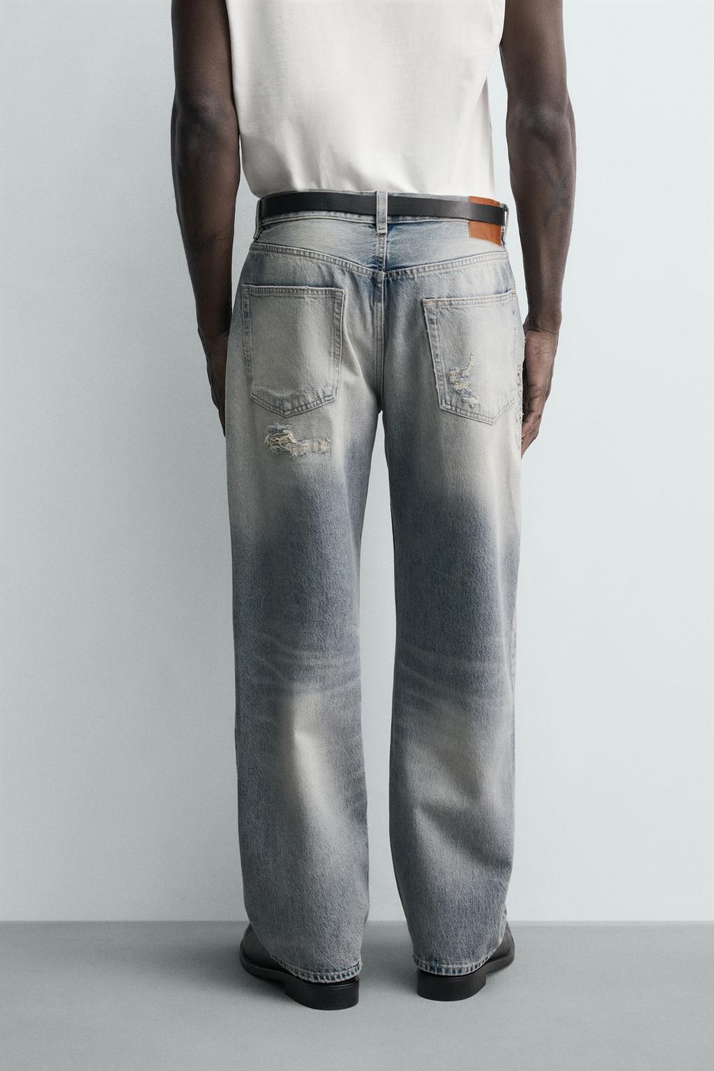 СВОБОДНЫЕ ДЖИНСЫ С РАЗРЕЗАМИ