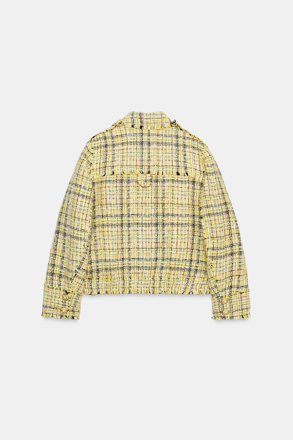 ТКАНЕВАЯ КУРТКА В КЛЕТКУ — ZW COLLECTION