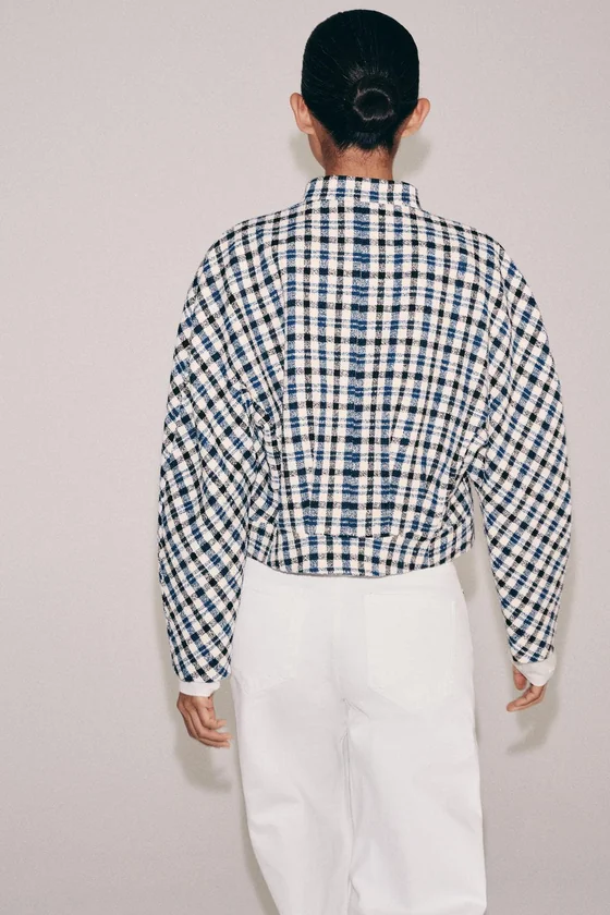 КУРТКА В КЛЕТКУ — коллекция Zara «ZW»