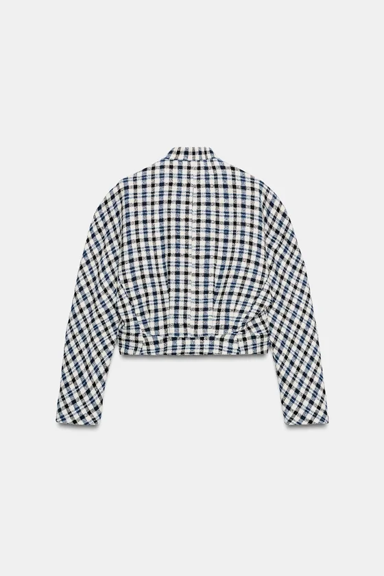 КУРТКА В КЛЕТКУ — коллекция Zara «ZW»