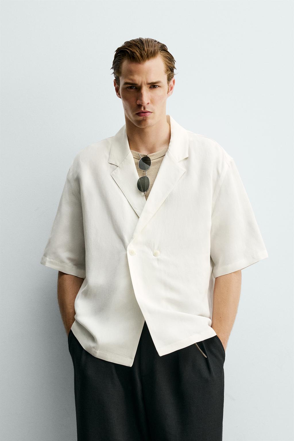 КИМОНО-РУБАШКА ИЗ ВИСКОЗЫ И ЛЬНА