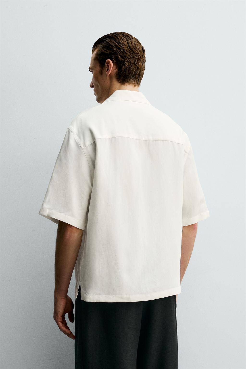 КИМОНО-РУБАШКА ИЗ ВИСКОЗЫ И ЛЬНА