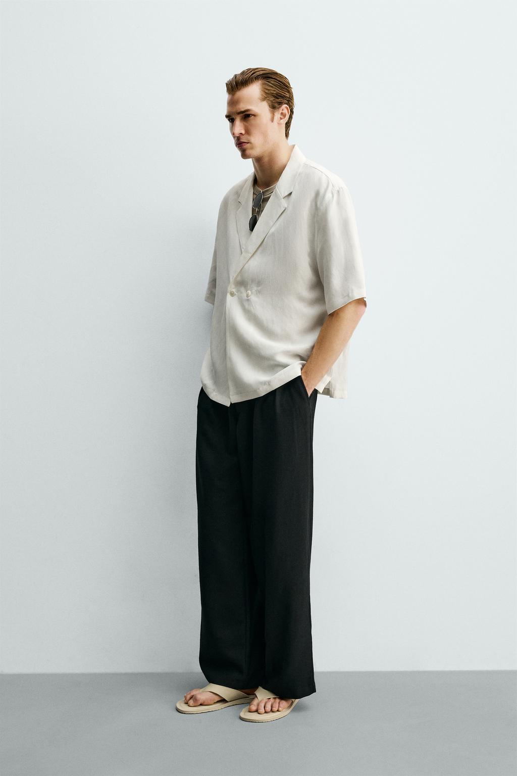 КИМОНО-РУБАШКА ИЗ ВИСКОЗЫ И ЛЬНА