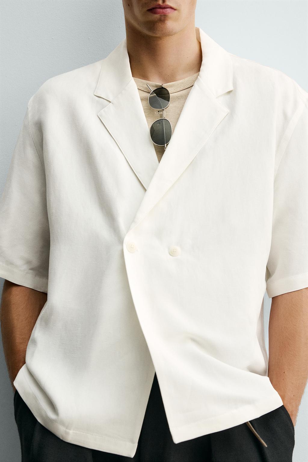 КИМОНО-РУБАШКА ИЗ ВИСКОЗЫ И ЛЬНА