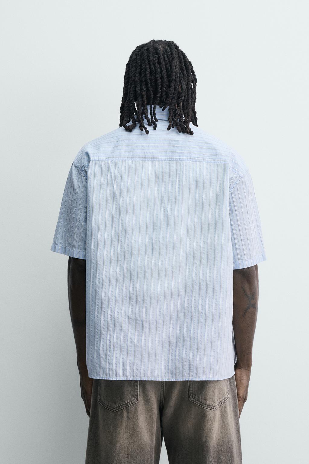 РУБАШКА BOXY FIT В ПОЛОСКУ