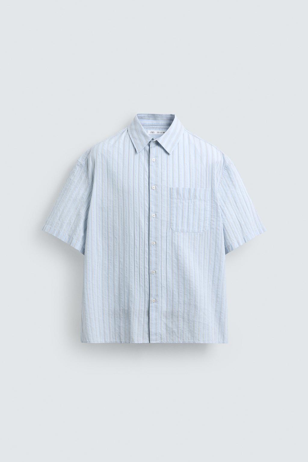 РУБАШКА BOXY FIT В ПОЛОСКУ