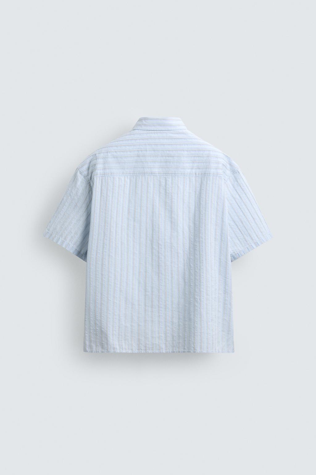 РУБАШКА BOXY FIT В ПОЛОСКУ