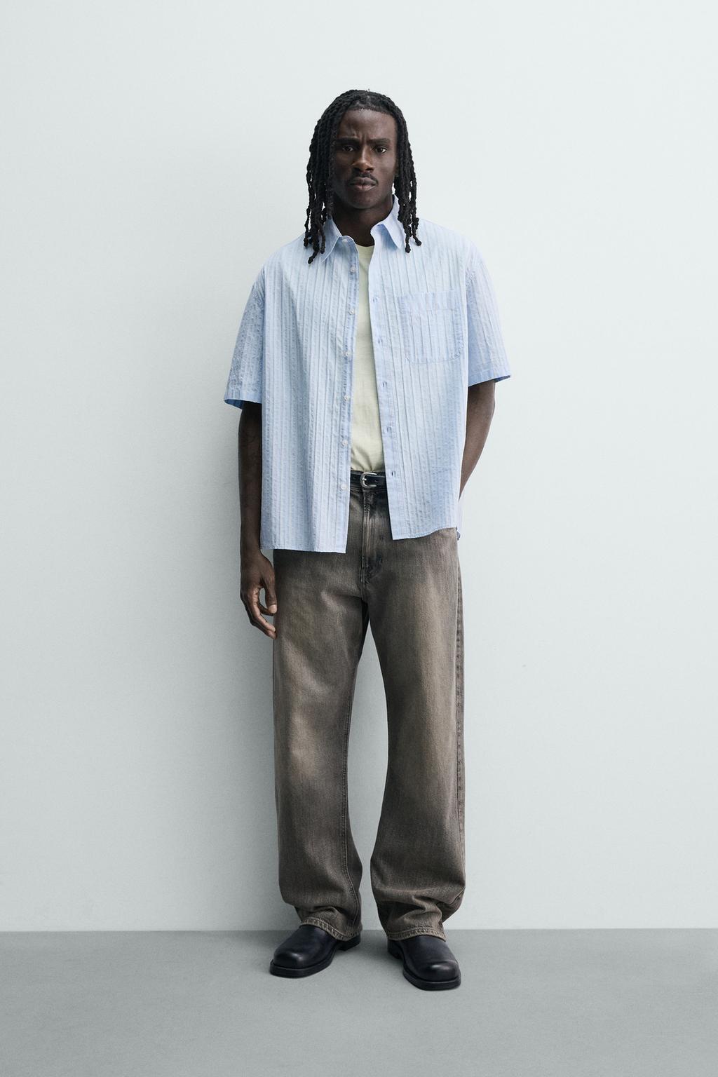 РУБАШКА BOXY FIT В ПОЛОСКУ