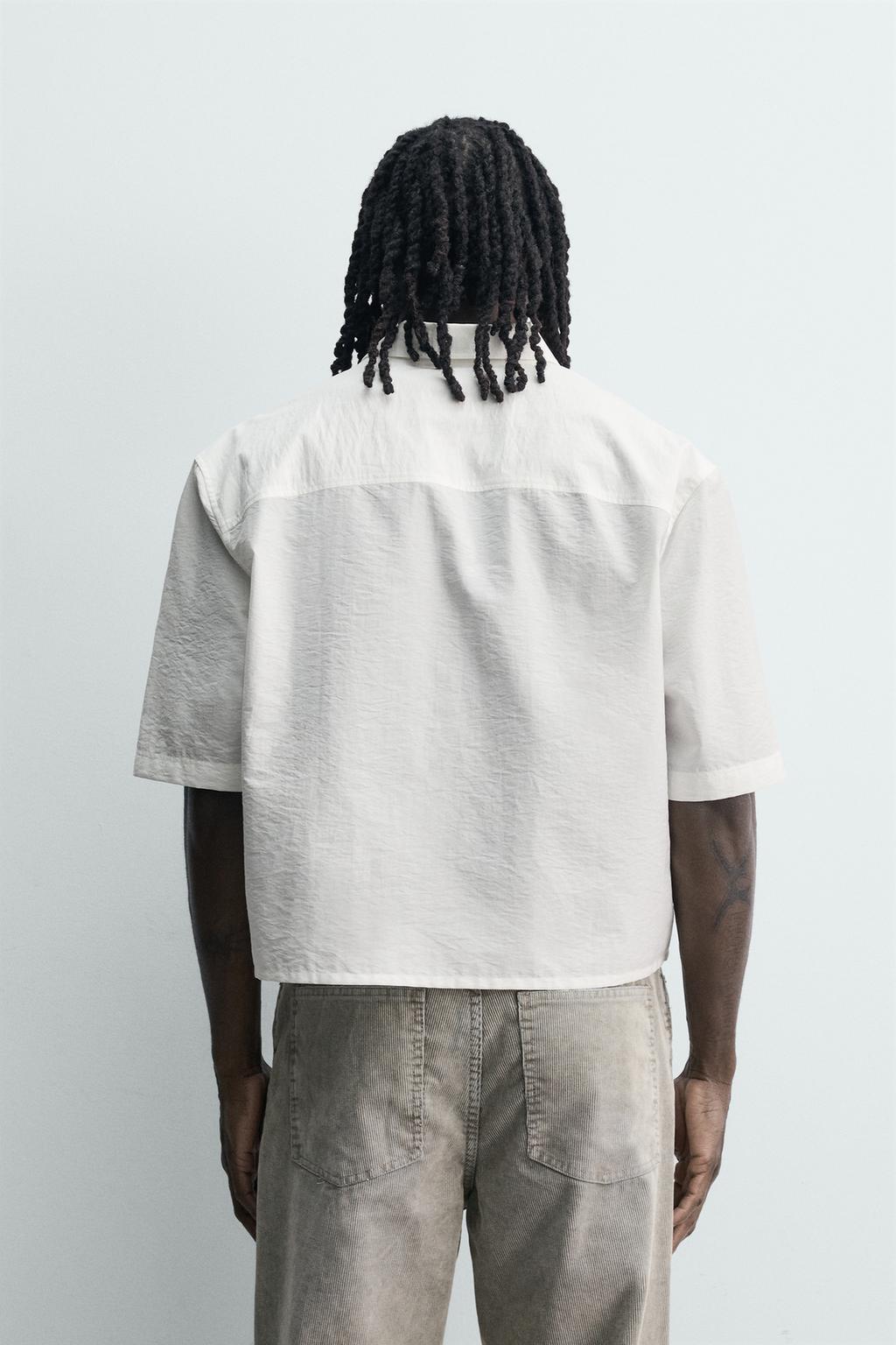 РУБАШКА BOXY FIT С КАРМАНОМ