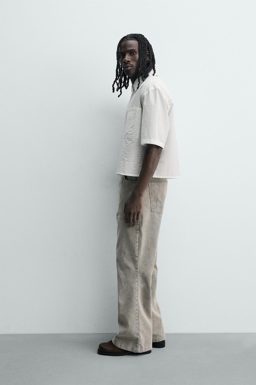 РУБАШКА BOXY FIT С КАРМАНОМ