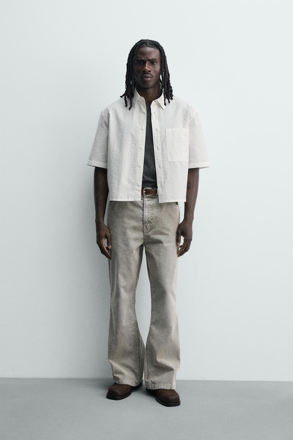 РУБАШКА BOXY FIT С КАРМАНОМ