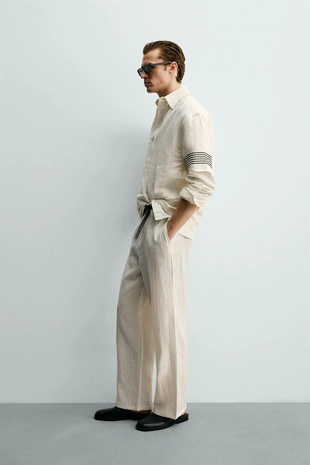 Поло из 100% льна- Заказать в России